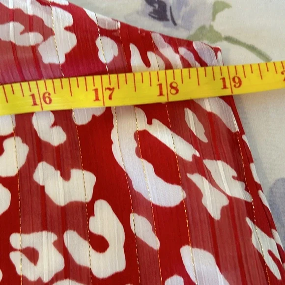 NWOT Tyche Red & White Animal Print Slip Dress - Picture 14 of 16